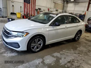 2023 Volkswagen Jetta SE with VIN 3VW7M7BU9PM026886, listed as a Copart auction lot 55356075 with 21,285 mi miles and Salvage title. Bid and sale history available at DreamBid. Image 1.