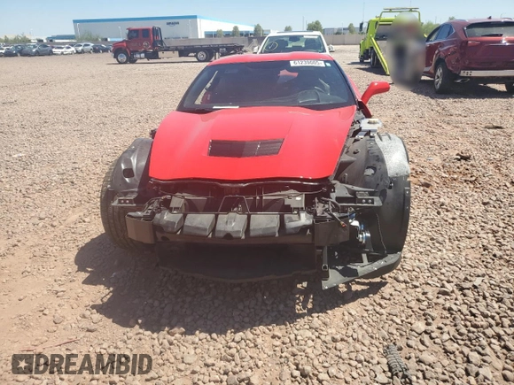 2014 Chevrolet Corvette 3LT with VIN 1G1YE2D71E5119797, listed as a Copart auction lot 61239005 with 12,879 mi miles and Salvage title. Bid and sale history available at DreamBid. Image 5.