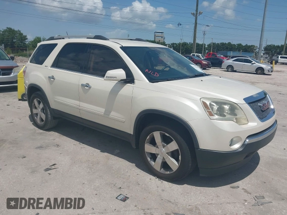 2012 GMC Acadia SLT1 z VIN 1GKKRRED9CJ284620, wystawiony jako IAAI lot #42350419 z przebiegiem 160 400 mil mil oraz . Historia ofert i sprzedaży dostępna na DreamBid. Obrazek 1.