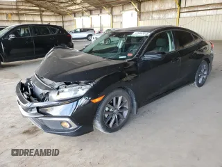 2019 Honda Civic Sedan EX with VIN 19XFC1F31KE207886, listed as a Copart auction lot 51602615 with 56,118 mi miles and Salvage Title. Bid and sale history available at carsss.com. Image 1.