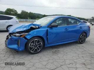 2025 Nissan Sentra SR z VIN 3N1AB8DV0SY269128, wystawiony jako Copart lot #57147435 z przebiegiem 393 mil mil oraz Szkoda całkowita • Salvage title. Historia ofert i sprzedaży dostępna na DreamBid. Obrazek 1.