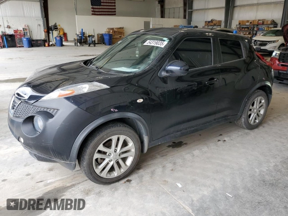 2013 Nissan Juke S with VIN JN8AF5MR4DT207069, listed as a Copart auction lot 54319035 with 82,885 mi miles and Salvage title. Bid and sale history available at DreamBid. Image 1.