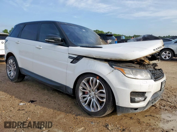 2016 Land Rover Range Rover Sport Dynamic with VIN SALWR2EF2GA103958, listed as a Copart auction lot 60882955 with Not provided miles and Non repairable. Bid and sale history available at DreamBid. Image 4.