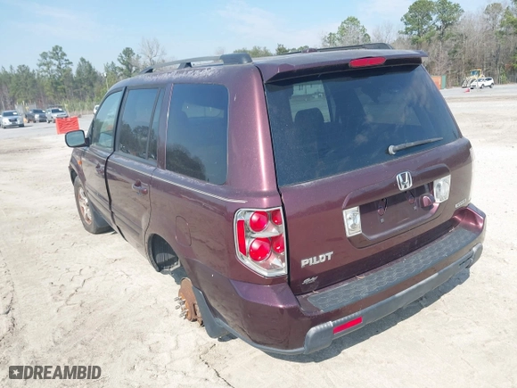2007 Honda Pilot EX-L with VIN 5FNYF18747B008204, listed as a IAAI auction lot 41668603 with 223,213 mi miles. Bid and sale history available at carsss.com. Image 3.