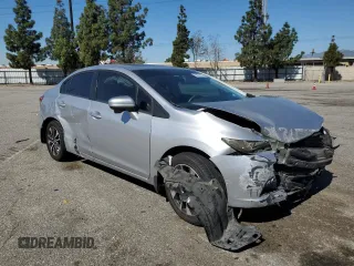 2015 Honda Civic EX with VIN 19XFB2F81FE200298, listed as a Copart auction lot 50373225 with 128,805 mi miles and Salvage Title. Bid and sale history available at DreamBid. Image 4.