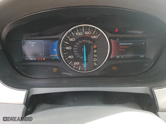 2014 Ford Edge SEL with VIN 2FMDK3JC6EBB41422, listed as a Copart auction lot 46668315 with 181,195 mi miles and Salvage Title. Bid and sale history available at carsss.com. Image 9.