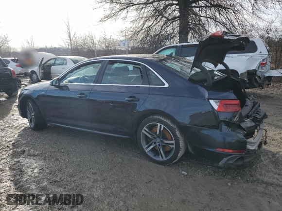 2017 Audi A4 Prestige with VIN WAUFNAF45HN062548, listed as a Copart auction lot 85159044 with 135,812 mi miles and Salvage Title. Bid and sale history available at carsss.com. Image 2.