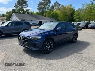 2019 Audi Q8 Premium Plus z VIN WA1EVAF10KD010837, wystawiony jako Copart lot #57176455 z przebiegiem 129 283 mil mil oraz Tytuł czysty. Historia ofert i sprzedaży dostępna na DreamBid. Obrazek 2.