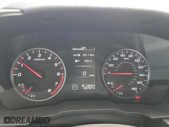 2022 Subaru WRX Limited z VIN JF1VBAL6XN9007519, wystawiony jako Copart lot #51100055 z przebiegiem 28 707 mil mil oraz Czysty tytuł • Clean title. Historia ofert i sprzedaży dostępna na DreamBid. Obrazek 9.