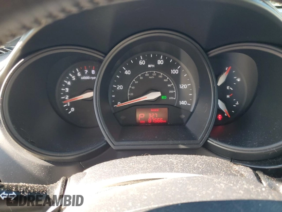 2017 Kia Rio EX with VIN KNADN4A3XH6086281, listed as a Copart auction lot 63582924 with 87,566 mi miles and Salvage Title. Bid and sale history available at carsss.com. Image 9.