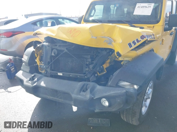 2021 Jeep Wrangler Unlimited Sport S with VIN 1C4HJXDG7MW769209, listed as a IAAI auction lot 41489629 with 37,782 mi miles. Bid and sale history available at carsss.com. Image 6.