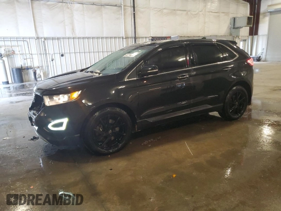 2015 Ford Edge Titanium with VIN 2FMTK4K82FBC34158, listed as a Copart auction lot 44114675 with 146,139 mi miles and Salvage Title. Bid and sale history available at carsss.com. Image 1.