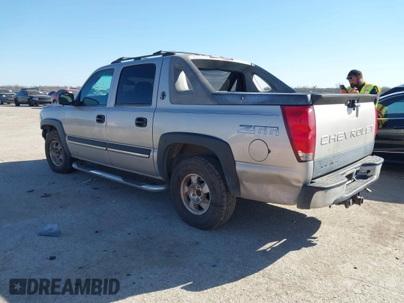 2004 Chevrolet Avalanche Z66 with VIN 3GNEC12T74G264660, listed as a IAAI auction lot 41793333 with 261,440 mi miles and . Bid and sale history available at DreamBid. Image 3.