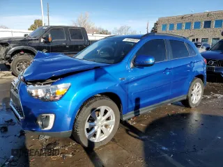 2015 Mitsubishi Outlander Sport 2.4 GT with VIN 4A4AP4AW3FE025537, listed as a Copart auction lot 44140035 with 62,422 mi miles and Salvage Title. Bid and sale history available at carsss.com. Image 1.
