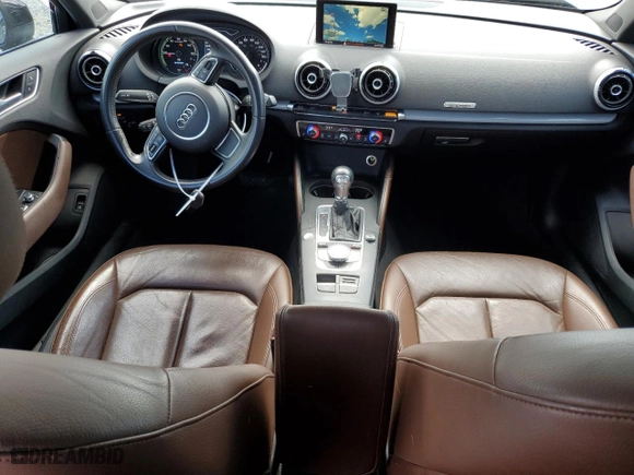 2016 Audi A3 e-tron Premium Plus with VIN WAUTPBFF8GA152982, listed as a Copart auction lot 65655164 with 54,750 mi miles and Salvage Title. Bid and sale history available at carsss.com. Image 8.