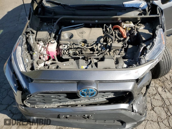 2021 Toyota RAV4 Hybrid LE with VIN 4T3B6RFV1MU042547, listed as a Copart auction lot 53558175 with 77,985 mi miles and Salvage title. Bid and sale history available at DreamBid. Image 12.