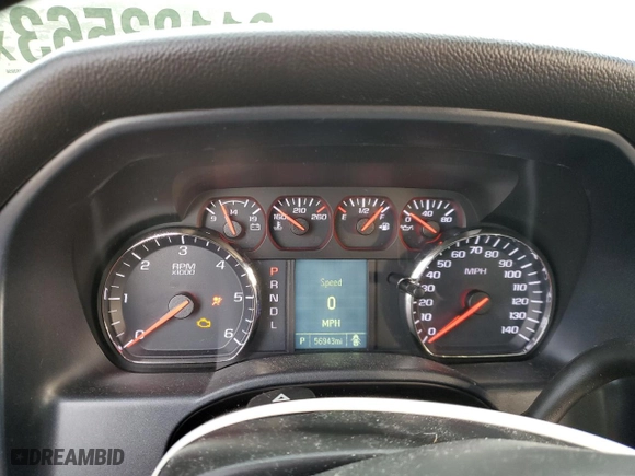 2019 Chevrolet Silverado 1500 LD Custom with VIN 2GCVKMEC5K1183056, listed as a Copart auction lot 41460525 with 56,943 mi miles and Non Repairable. Bid and sale history available at carsss.com. Image 9.