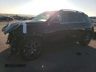 2024 Mercedes-Benz GLE 53 AMG with VIN 4JGFB6BB5RB128379, listed as a Copart auction lot 82043484 with 10,395 mi miles and Salvage title. Bid and sale history available at DreamBid. Image 1.