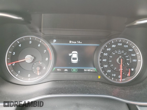 2020 Genesis G70 3.3T z VIN KMTG34LE2LU063944, wystawiony jako Copart lot #53938665 z przebiegiem 50 187 mil mil oraz Czysty tytuł • Clean title. Historia ofert i sprzedaży dostępna na DreamBid. Obrazek 9.