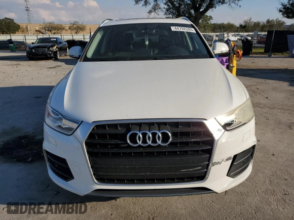 2017 Audi Q3 Premium with VIN WA1BCCFS9HR015169, listed as a Copart auction lot 44792285 with 113,468 mi miles and Salvage Title. Bid and sale history available at carsss.com. Image 5.