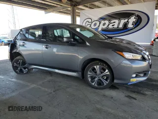 2022 Nissan LEAF SL Plus with VIN 1N4BZ1DV5NC554365, listed as a Copart auction lot 54842795 with 31,554 mi miles and Salvage Title. Bid and sale history available at DreamBid. Image 4.