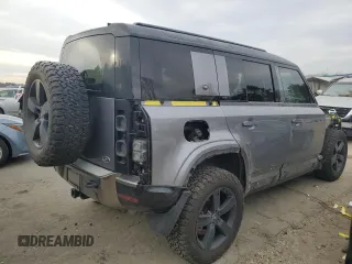 2020 Land Rover Defender X with VIN SALEXEEU0L2021510, listed as a Copart auction lot 41806055 with 58,647 mi miles and Salvage title. Bid and sale history available at DreamBid. Image 3.