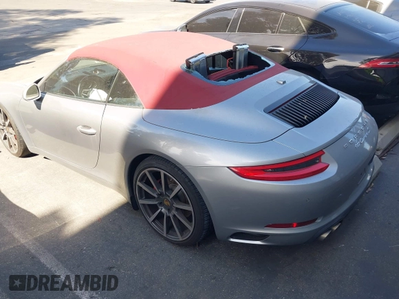 2017 Porsche 911 Carrera S with VIN WP0CB2A97HS154074, listed as a IAAI auction lot 41666422 with 41,927 mi miles. Bid and sale history available at carsss.com. Image 3.