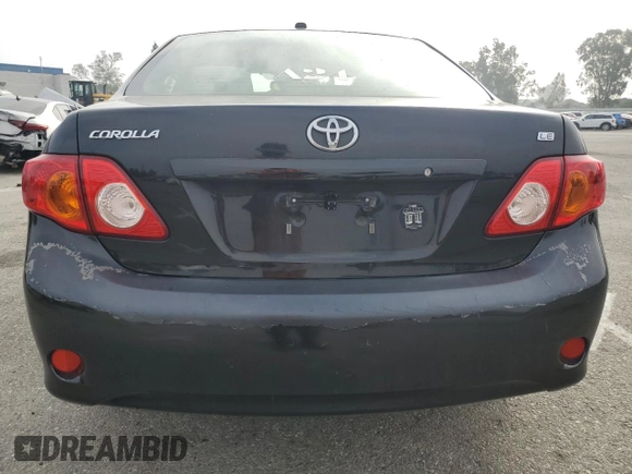 2010 Toyota Corolla with VIN JTDBU4EE3A9123331, listed as a Copart auction lot 60869295 with 185,744 mi miles and Salvage title. Bid and sale history available at DreamBid. Image 6.