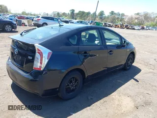 2013 Toyota Prius One with VIN JTDKN3DU3D5615711, listed as a IAAI auction lot 42119419 with 222,734 mi miles. Bid and sale history available at carsss.com. Image 4.
