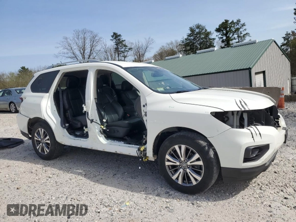 2018 Nissan Pathfinder SV with VIN 5N1DR2MM0JC619337, listed as a Copart auction lot 54335355 with 139,945 mi miles and Salvage title. Bid and sale history available at DreamBid. Image 4.