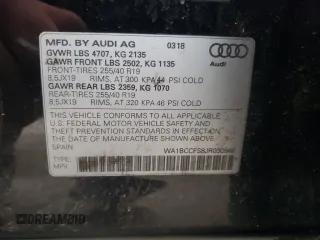 2018 Audi Q3 Premium with VIN WA1BCCFS8JR030946, listed as a Copart auction lot 40593203 with 56,242 mi miles. Bid and sale history available at carsss.com. Image 13.