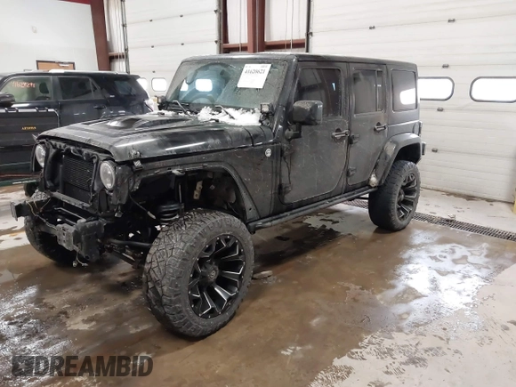 2015 Jeep Wrangler Unlimited Sahara with VIN 1C4BJWEG6FL688382, listed as a IAAI auction lot 41620621 with 138,119 mi miles. Bid and sale history available at carsss.com. Image 18.