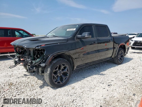 2024 Ram 1500 Limited с VIN 1C6SRFHT1RN121823, выставлен на аукционе Copart как лот 56054405 с пробегом 27 229 миль миль и Списание • Salvage title. История ставок и продаж доступна на DreamBid. Изображение 1.