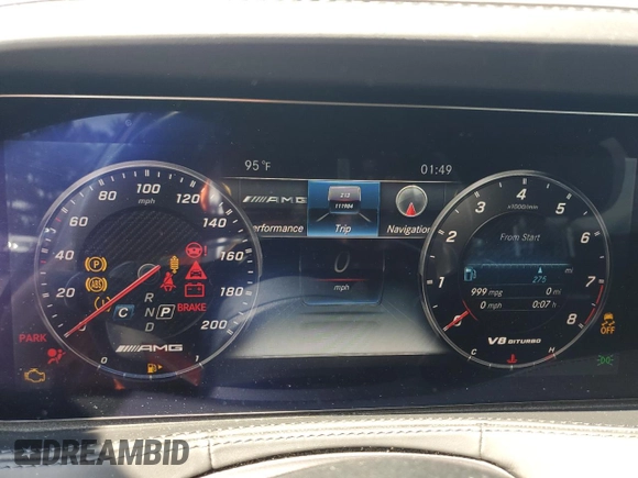 2019 Mercedes-Benz S-Class AMG S 63 with VIN WDDUG8JB9KA479064, listed as a Copart auction lot 69260874 with 111,984 mi miles and Salvage Title. Bid and sale history available at carsss.com. Image 9.