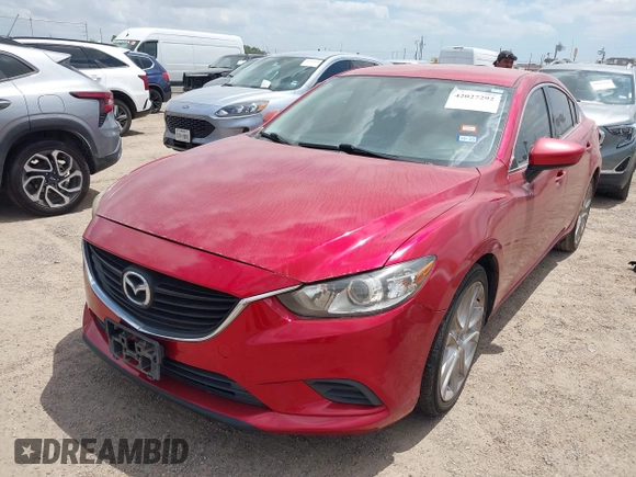 2014 Mazda Mazda6 i Touring with VIN JM1GJ1V65E1162108, listed as a IAAI auction lot 42027292 with 1 mi miles. Bid and sale history available at carsss.com. Image 2.