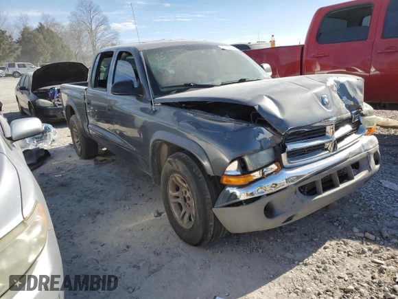 2004 Dodge Dakota SLT z VIN 1D7HL48N54S505341, wystawiony jako Copart lot #47163835 z przebiegiem 203 292 mil mil oraz Szkoda całkowita • Salvage title. Historia ofert i sprzedaży dostępna na DreamBid. Obrazek 4.