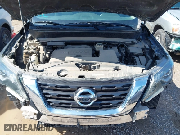 2017 Nissan Pathfinder SV with VIN 5N1DR2MM2HC613081, listed as a IAAI auction lot 41979227 with 137,371 mi miles. Bid and sale history available at carsss.com. Image 10.