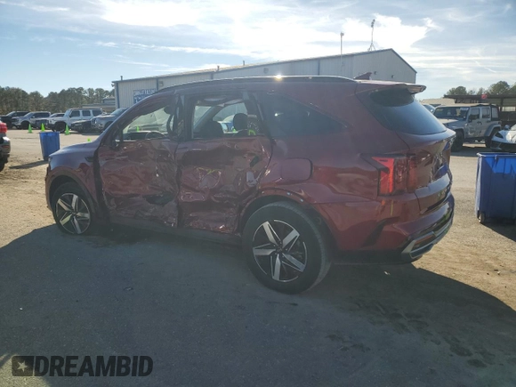 2021 Kia Sorento S with VIN 5XYRL4LC0MG065619, listed as a Copart auction lot 84445244 with 35,489 mi miles and Salvage Title. Bid and sale history available at carsss.com. Image 2.