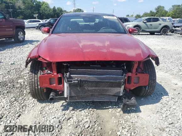 2022 Genesis G70 3.3T with VIN KMTG54TE0NU103418, listed as a Copart auction lot 61024094 with 7,750 mi miles and Salvage Title. Bid and sale history available at carsss.com. Image 5.