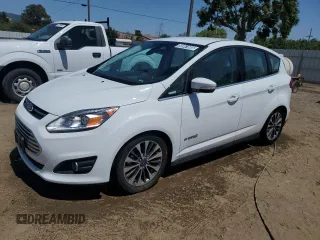 2017 Ford C-Max Titanium z VIN 1FADP5DU5HL112770, wystawiony jako Copart lot #58941605 z przebiegiem 163 609 mil mil oraz Tytuł czysty. Historia ofert i sprzedaży dostępna na DreamBid. Obrazek 1.