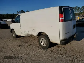 2020 Chevrolet Express Cargo Van with VIN 1GCWGAFP9L1124623, listed as a Copart auction lot 45690045 with 185,696 mi miles and Salvage Title. Bid and sale history available at carsss.com. Image 2.