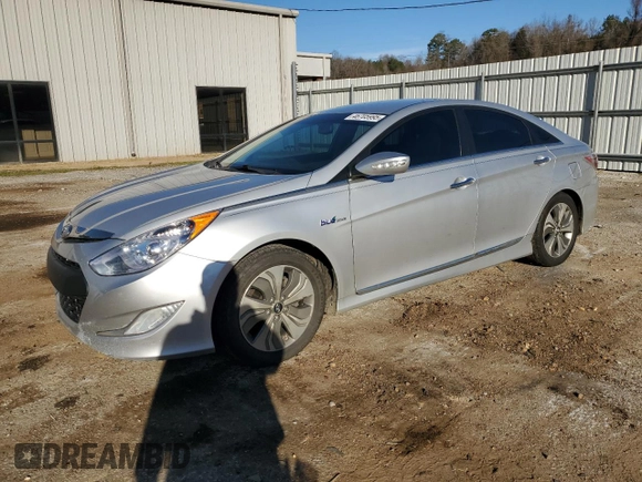 2013 Hyundai Sonata with VIN KMHEC4A45DA100032, listed as a Copart auction lot 46705995 with 124,544 mi miles and Salvage Title. Bid and sale history available at DreamBid. Image 1.
