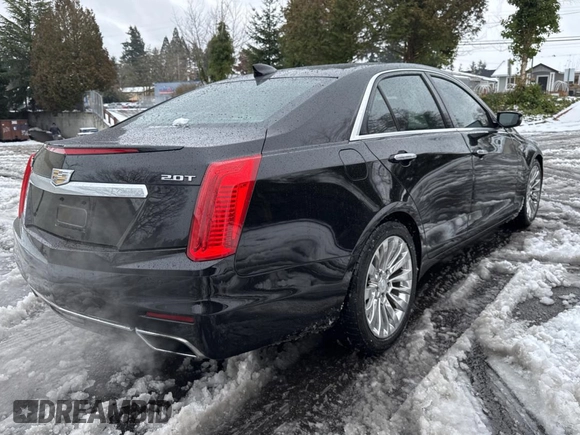2016 Cadillac CTS Sedan Luxury Collection RWD with VIN 1G6AR5SX3G0119966, listed as a Copart auction lot 45776435 with 75,482 mi miles and Salvage Title. Bid and sale history available at carsss.com. Image 4.