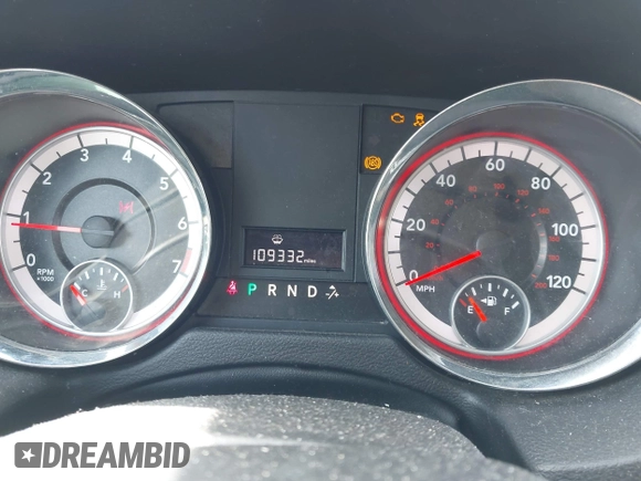 2014 Dodge Grand Caravan SXT with VIN 2C4RDGCGXER109690, listed as a IAAI auction lot 42133337 with 109,332 mi miles and . Bid and sale history available at DreamBid. Image 7.