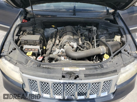 2013 Jeep Grand Cherokee Overland with VIN 1C4RJFCT1DC522850, listed as a Copart auction lot 53919465 with 119,883 mi miles and Clean Title. Bid and sale history available at carsss.com. Image 12.
