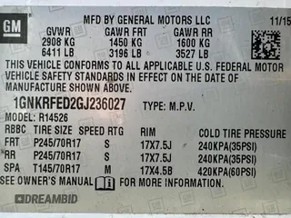 2016 Chevrolet Traverse LS with VIN 1GNKRFED2GJ236027, listed as a Copart auction lot 41712055 with 117,234 mi miles and Salvage Title. Bid and sale history available at carsss.com. Image 15.