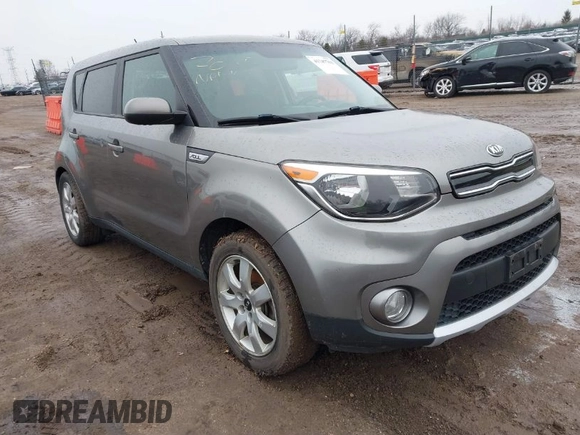 2018 Kia Soul + with VIN KNDJP3A55J7511773, listed as a IAAI auction lot 41747763 with 62,228 mi miles. Bid and sale history available at carsss.com. Image 1.