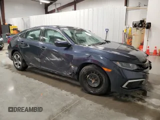 2019 Honda Civic LX with VIN 2HGFC2F65KH583710, listed as a Copart auction lot 51926435 with Not Provided miles and Salvage Title. Bid and sale history available at DreamBid. Image 4.