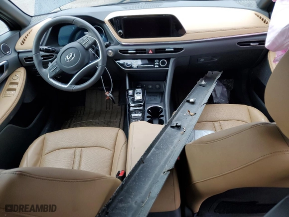 2023 Hyundai Sonata Limited with VIN KMHL34J21PA330421, listed as a Copart auction lot 87329144 with 15,023 mi miles and Salvage Title. Bid and sale history available at carsss.com. Image 8.