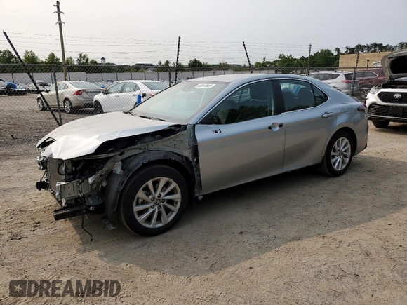 2024 Toyota Camry LE z VIN 4T1C11AK6RU190646, wystawiony jako Copart lot #58817045 z przebiegiem 19 276 mil mil oraz Szkoda całkowita • Salvage title. Historia ofert i sprzedaży dostępna na DreamBid. Obrazek 1.